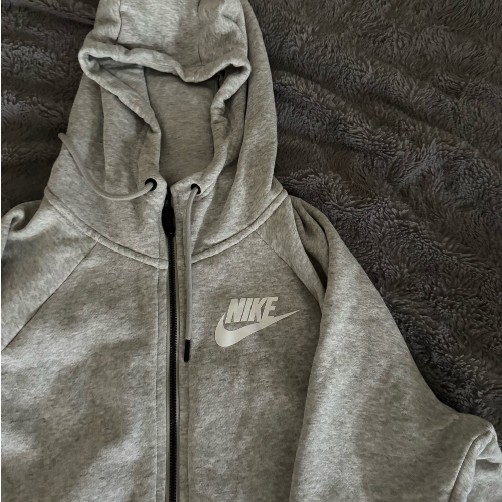 Nike Black and Cream Hoodie